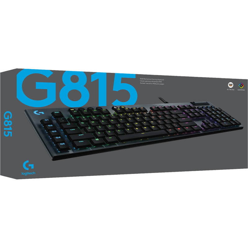 Logitech G815 LIGHTSYNC RGB Mechanical Gaming Keyboard (GL Tactile)