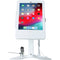 CTA Digital Dual Security Kiosk Stand with Locking Case and Cable for Select Apple iPads (White)