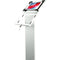 CTA Digital Premium Locking Floor Stand Kiosk for Select iPad, Galaxy, and Other 9.7-10.5" Tablets (White)