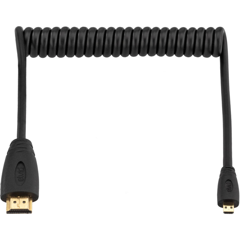 Elvid HDMIAC-030-C High-Speed Coiled HDMI to Mini-HDMI Cable (11 to 36")