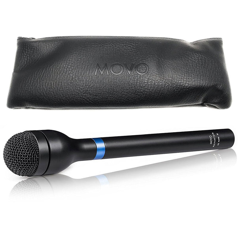 Movo Photo Dynamic Omnidirectional Handheld XLR Reporter Microphone