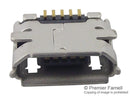 MOLEX 47346-0001 Micro-USB B Receptacle with Flange, Bottom Mount, SMT, Lead-Free