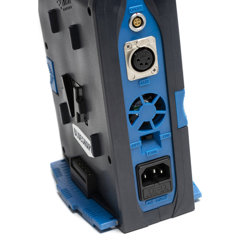 BLUESHAPE Dual V-Mount 6A Travel Charger with XLR Output