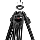 Manfrotto 5261 FLUID VID HEAD w/ALUM TWIN LEG TP
