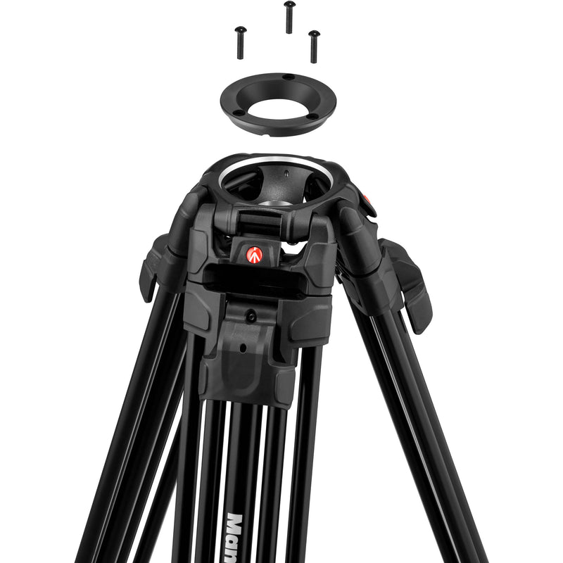 Manfrotto 5261 FLUID VID HEAD w/ALUM TWIN LEG TP