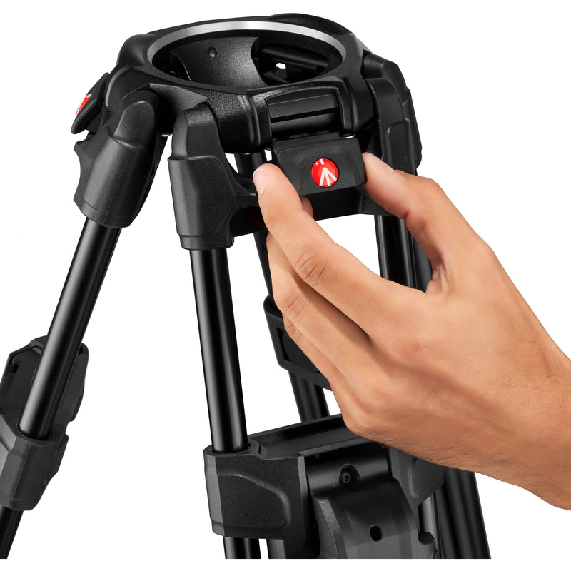 Manfrotto 5261 FLUID VID HEAD w/ALUM TWIN LEG TP