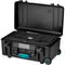 HPRC 2550F HPRC Wheeled Hard Case with Foam (Black with Blue Handle)