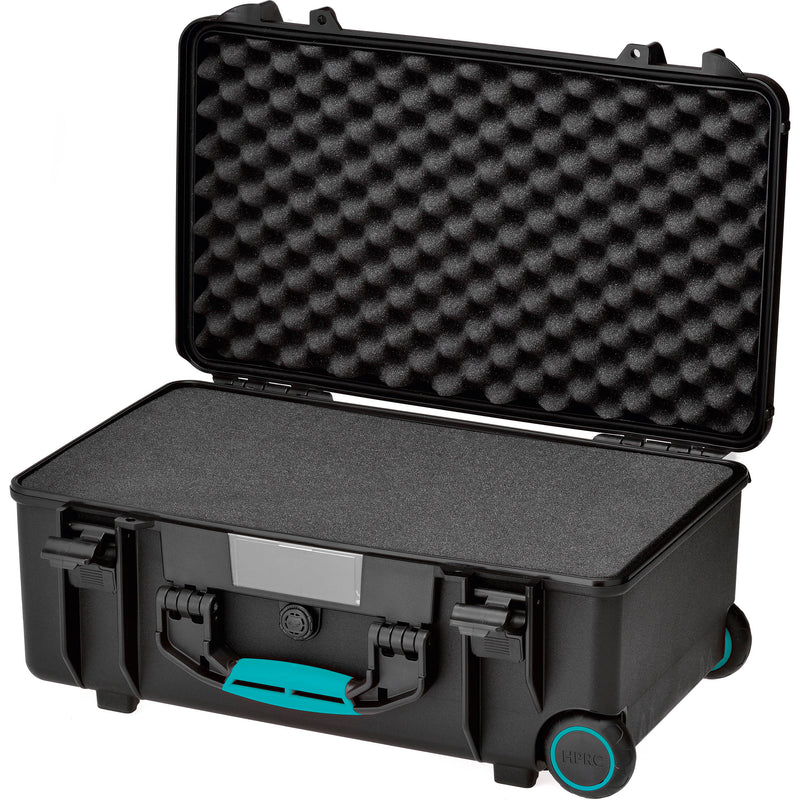 HPRC 2550E HPRC Wheeled Hard Case without Foam (Black with Blue Handle)