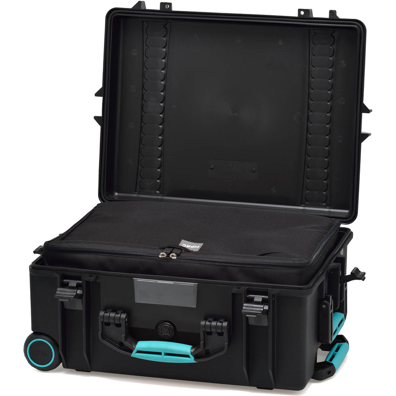 HPRC 2600WBAG HPRC Hard Case with Bag and Dividers (Black with Blue Handle)