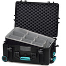 HPRC 2600WBAG HPRC Hard Case with Bag and Dividers (Black with Blue Handle)