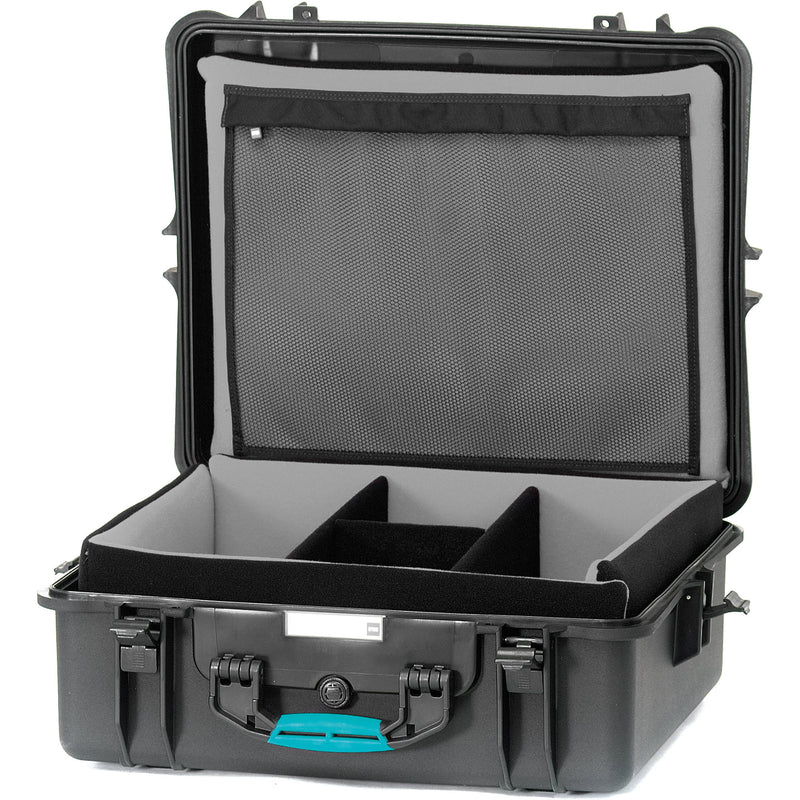 HPRC 2700F HPRC Hard Case with Foam (Black with Blue Handle)