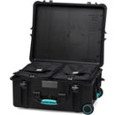 HPRC 2700F HPRC Hard Case with Foam (Black with Blue Handle)