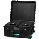 HPRC 2700BAG HPRC Hard Case with Bag and Dividers (Black with Blue Handle)