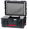 HPRC 2780WSFD Hard Case with Soft Deck and Dividers (Black with Blue Handle)