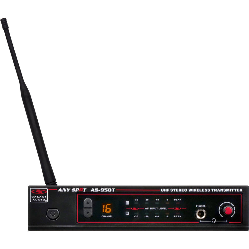 Galaxy Audio AS-950-2P2 Wireless In-Ear Twin Pack Monitor System (P2: 470 to 494 MHz)