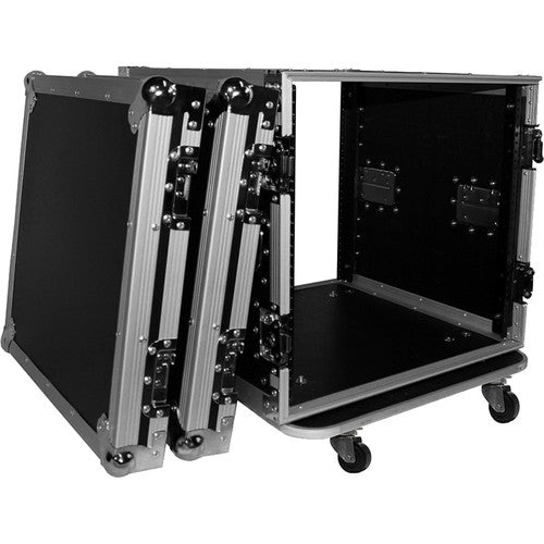 ProX T-10RSS Amp Rack ATA Flight Case (19" Depth, 10 RU, with Casters)