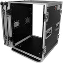 ProX 14U Vertical Amp Rack Mount ATA Flight Case 19"D - 4"Blue Casters