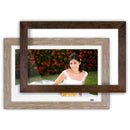 Aluratek 13.3" Digital Photo Frame with Interchangeable Frames (Distressed Wood)