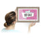 Aluratek 13.3" Digital Photo Frame with Interchangeable Frames (Distressed Wood)