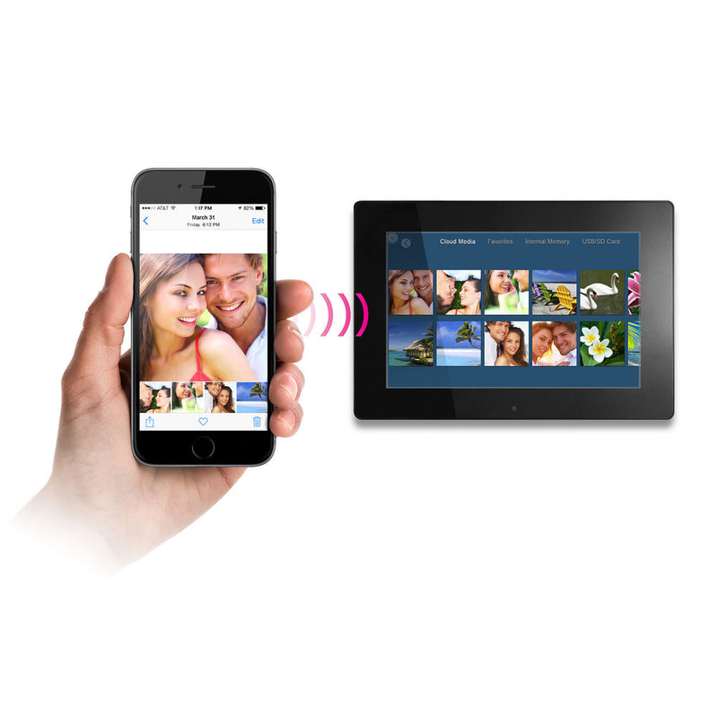Aluratek 10" Digital Photo Frame with Touchscreen & Wi-Fi