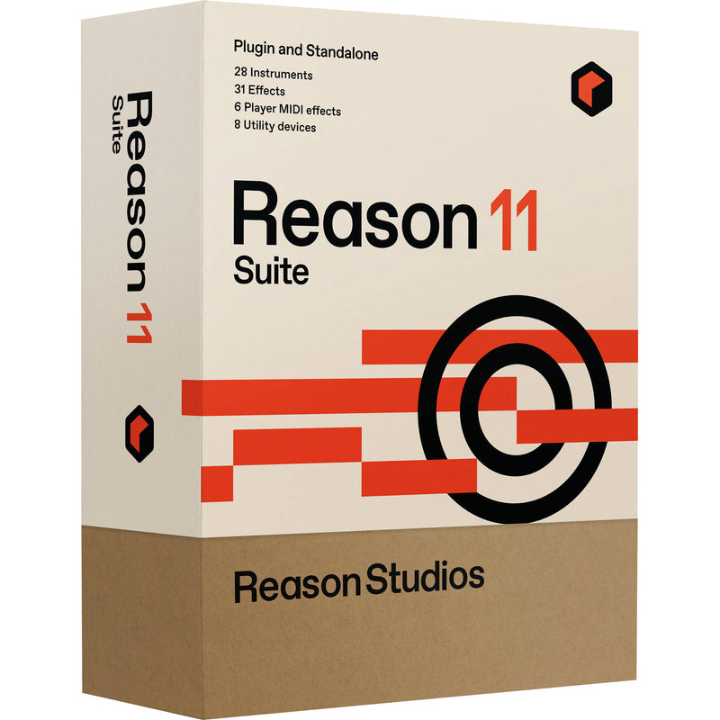Reason Studios Reason 11 - Music Production Software (Boxed Upgrade, Educational Discount, 10-Seat)
