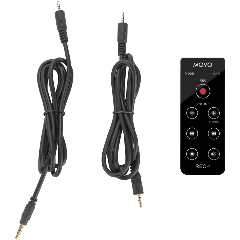 Movo Photo Wired Remote Control For Zoom Portable Digital Handy Recorders