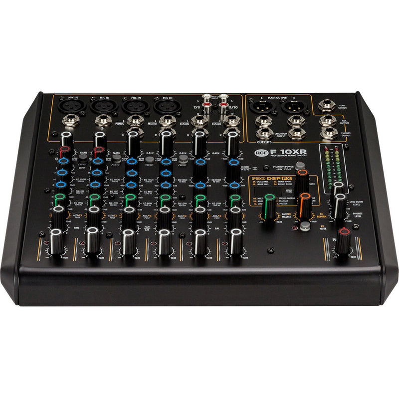 RCF F-10XR 10-Channel Mixer with Multi-FX and Stereo Recording