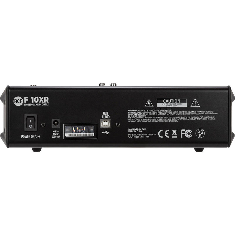 RCF F-10XR 10-Channel Mixer with Multi-FX and Stereo Recording