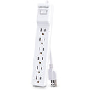 CyberPower B602RC1 6-Outlet Essential Surge Protector (White)