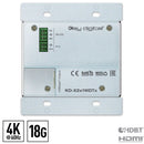 Key Digital 2x1 4K/18G HDBT PoH Wall Plate Switcher With HDMI & DisplayPort, IR, RS-232 (Transmitter Only)