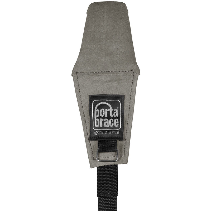 Porta Brace Heavy-Duty Suede Shoulder Strap with Camera Clips (Gray)