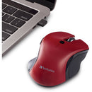 Verbatim Wireless Blue LED USB Type-C Mouse (Red)