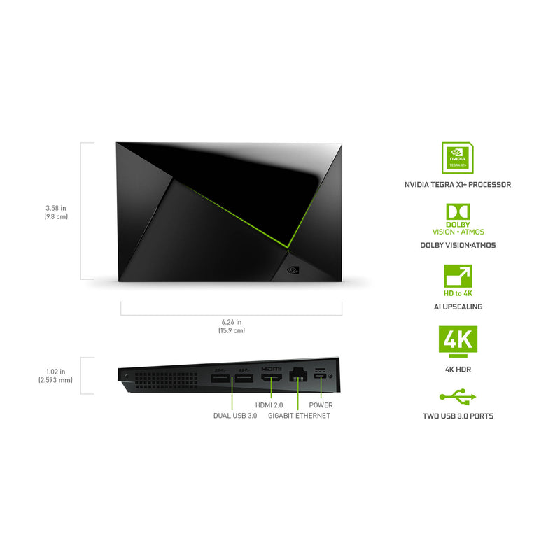 NVIDIA SHIELD Android TV Pro HDR 4K UHD Streaming Media Player (2019)