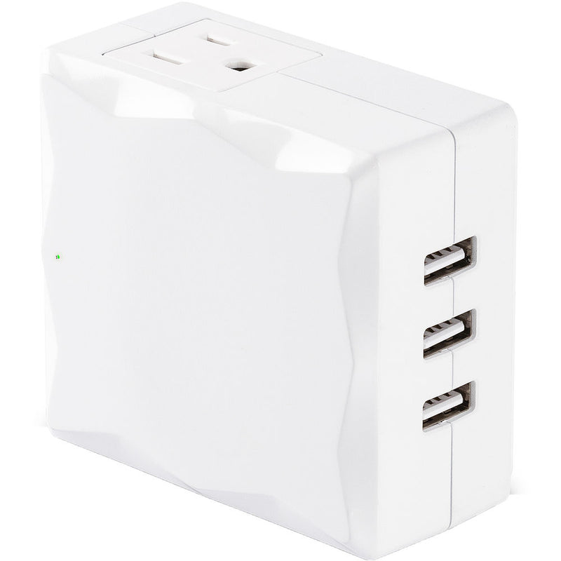 CyberPower P2WU 2-Outlet & 3 USB Port Surge Protector (White)