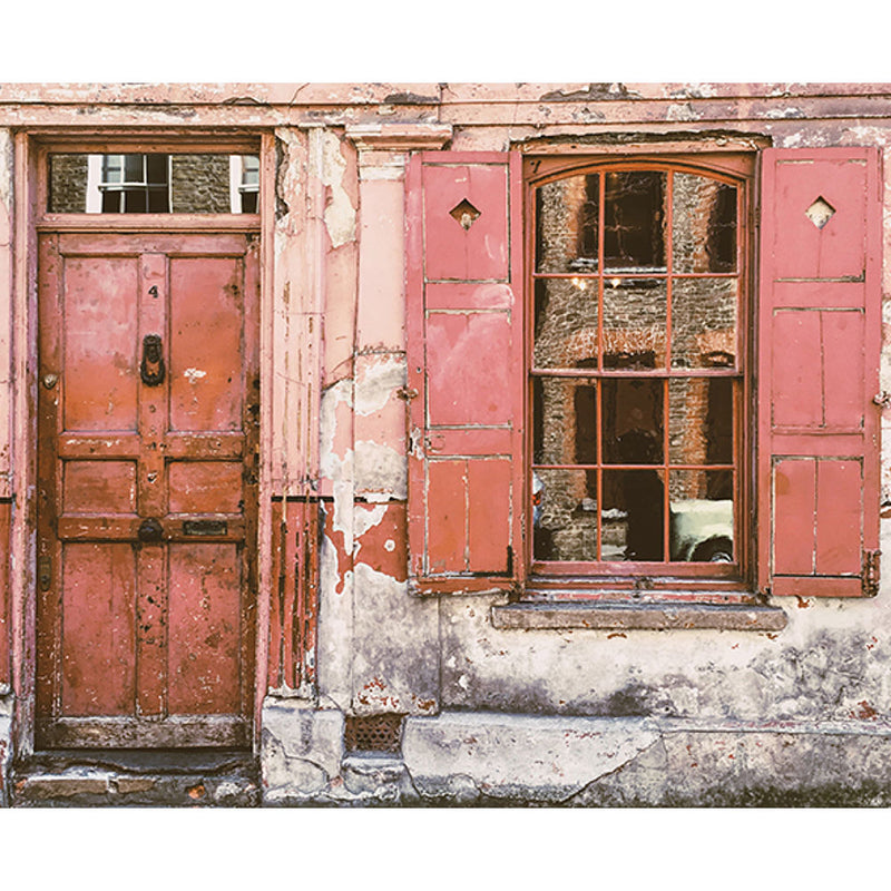 Click Props Backdrops Urban Red Door Backdrop (8 x 9.8')