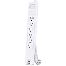 CyberPower CSP606U42A 6-Outlet Professional Surge Protector with Two USB Charging Ports