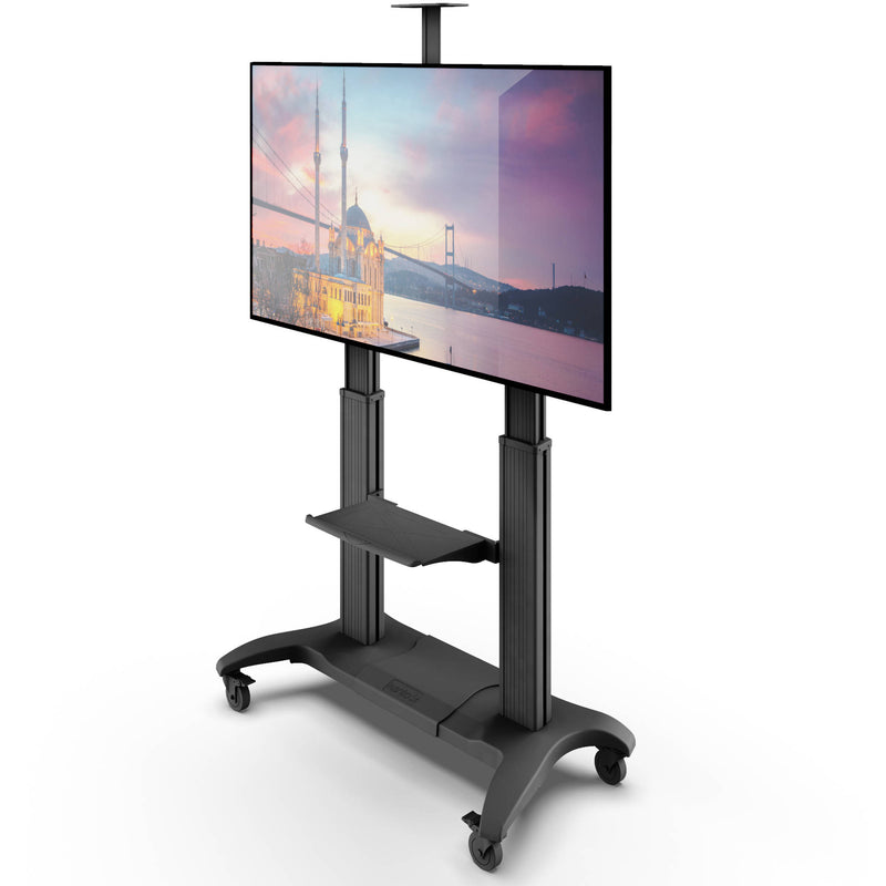 Kanto Living MTMA100PL Height-Adjustable Mobile TV Cart with Adjustable Shelf for 60-100" TVs