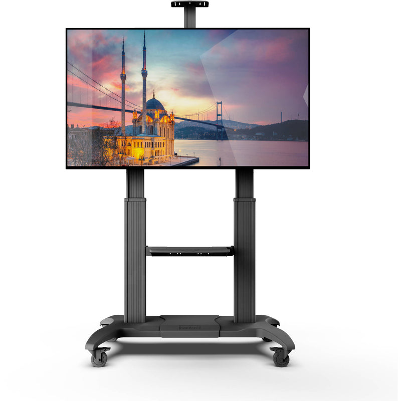 Kanto Living MTMA100PL Height-Adjustable Mobile TV Cart with Adjustable Shelf for 60-100" TVs