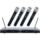 VocoPro VHF-4000-1 - Professional Quad VHF Wireless Microphones System