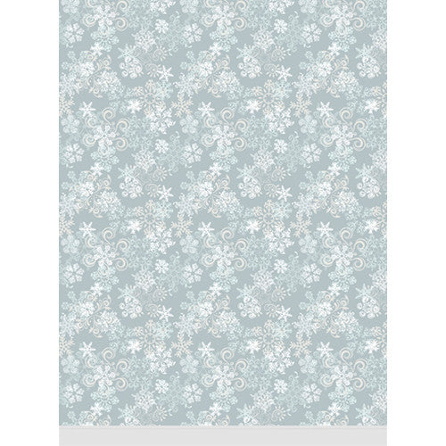 Click Props Backdrops Snowflake Gray Backdrop (7 x 9.5')