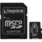 Kingston 128GB Canvas Select Plus UHS-I microSDXC Memory Card with SD Adapter