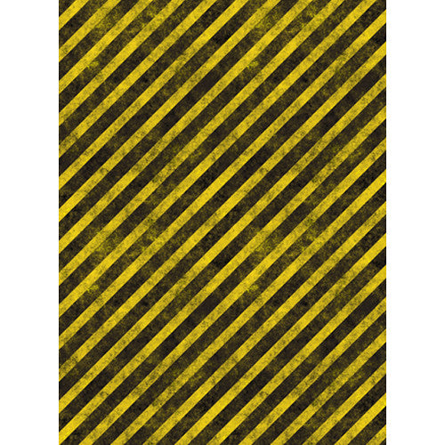 Click Props Backdrops Hazard Stripes Backdrop (7 x 9.5')