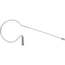 Countryman E6 Directional Earset Mic, Medium Gain with Detachable 1mm Cable and TA4F Connector for Shure Wireless Transmitters (Tan)