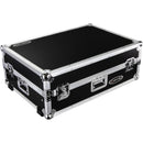 Odyssey Flight Zone Case with Laptop Platform and 2 RU Rackspace for Denon DJ Prime 4 (Silver-on-Black)