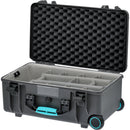 HPRC Wheeled Hard Case with Second Skin (Gray with Blue Handle)