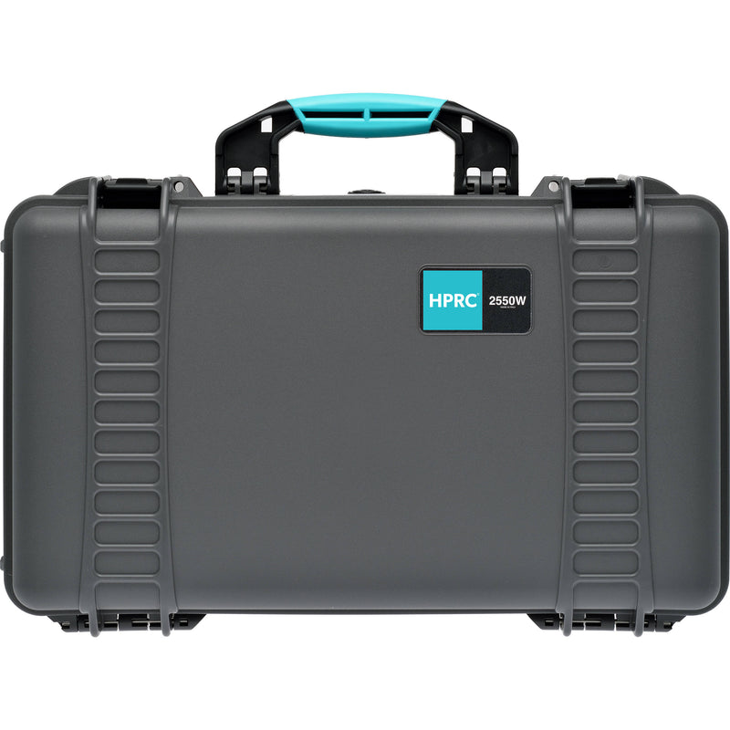 HPRC Wheeled Hard Case with Second Skin (Gray with Blue Handle)