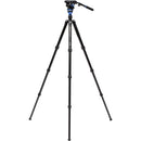 Benro A3883 Reverse-Folding Aluminum Travel Tripod with S6Pro Fluid Video Head