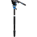 Benro A3883 Reverse-Folding Aluminum Travel Tripod with S6Pro Fluid Video Head