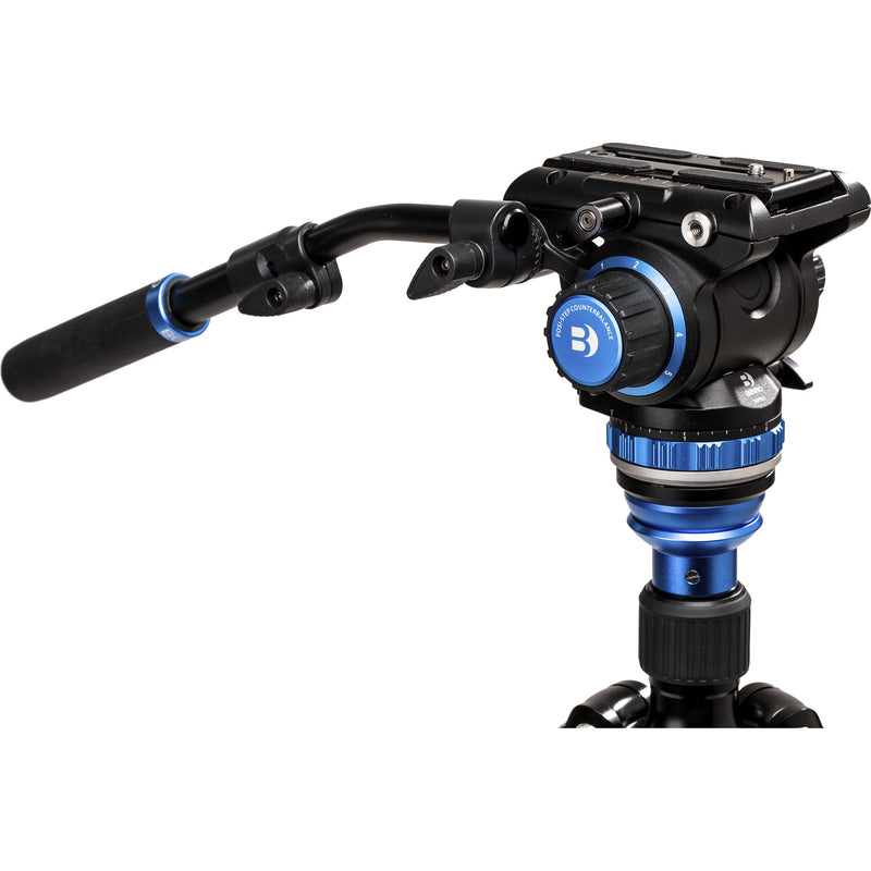Benro A3883 Reverse-Folding Aluminum Travel Tripod with S6Pro Fluid Video Head