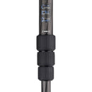 Benro C3883 Reverse-Folding Carbon Fiber Travel Tripod with S6Pro Fluid Video Head